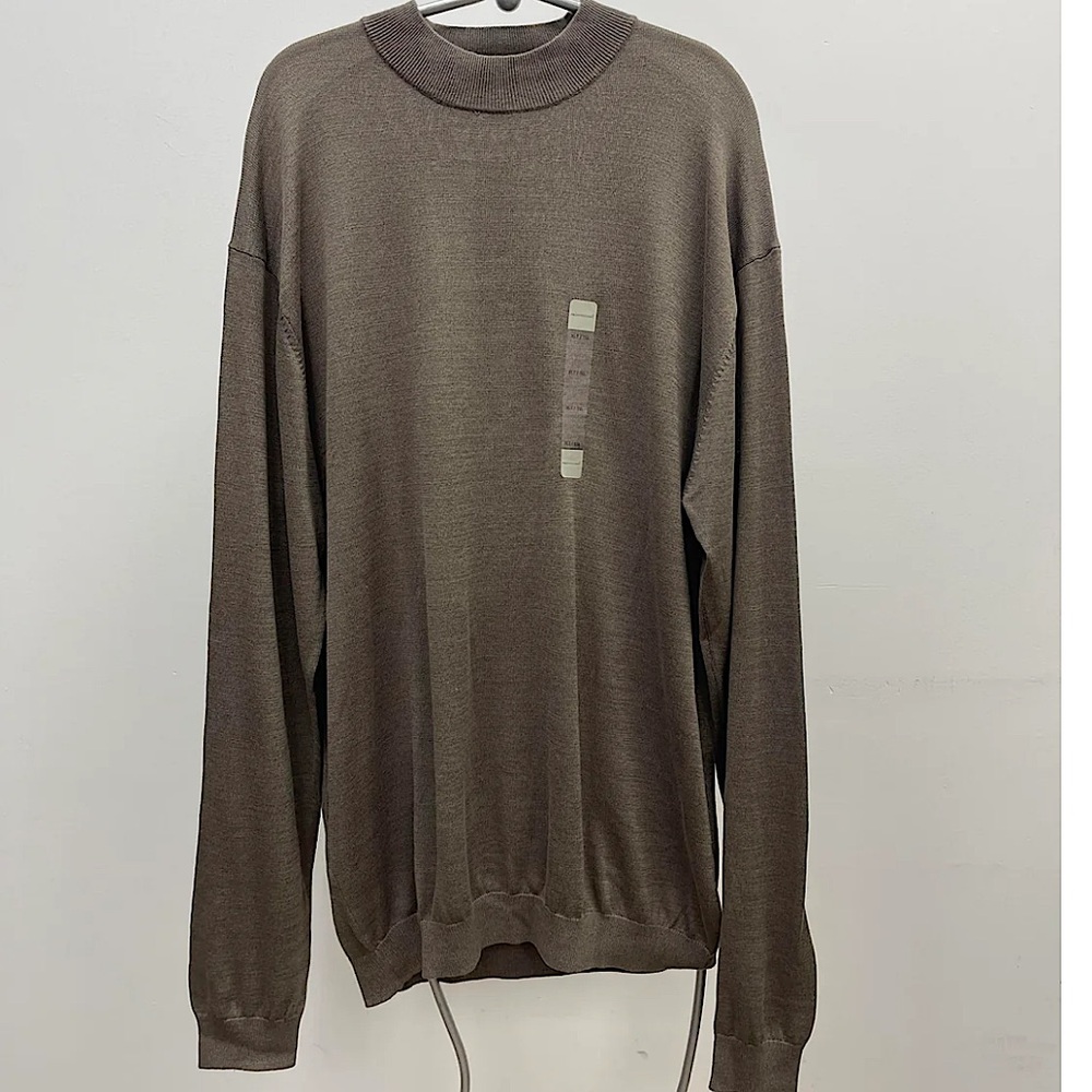 PRONTO UOMO NWT Silk Cotton Long Sweater Sleeve Shirt